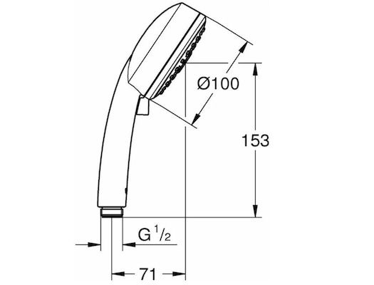 GROHE Vitalio Comfort 100   Handbrause für 23,95€ (statt 32€)