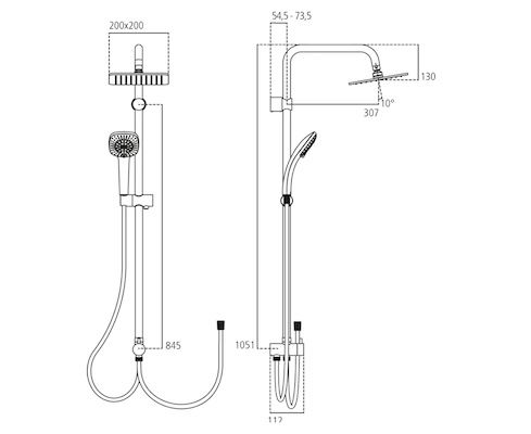 Ideal Standard Idealrain Cube Duschsystem für 247,99€ (statt 289€)