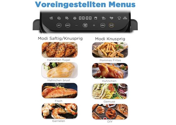 Midea DualTaste Heißluftfritteuse mit 7L für 135,15€ (statt 157€)