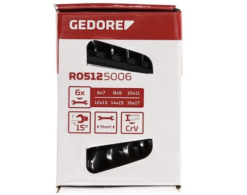 GEDORE Red Dop­pel­maul­schlüs­sel Satz für 14,99€ (statt 22€)