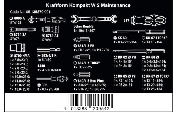 35 tlg. Wera Werkzeug Satz für 103€ (statt 120€)