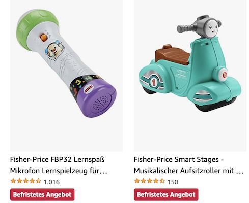 Amazon: Fisher Price Baby  und Kleinkinderprodukte