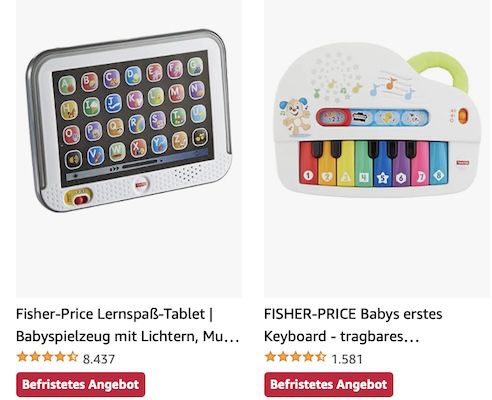 Amazon: Fisher Price Baby  und Kleinkinderprodukte