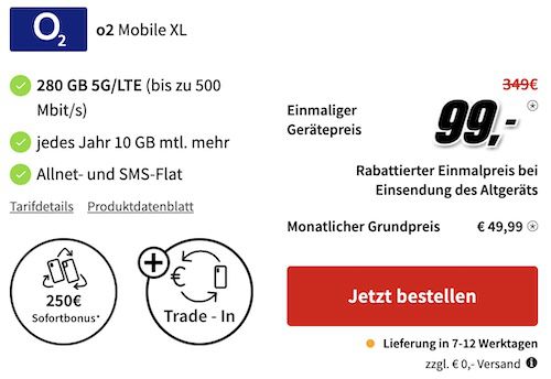 500€ unter UVP 🔥 Honor Magic V2 Tarif Deals   z.B. Vodafone 40GB 5G + 50€ Bonus