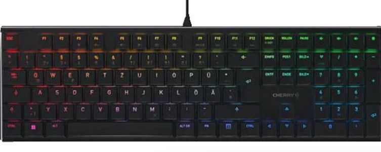 Cherry MX 10.0N Low Profile RGB Tastatur in Schwarz ab 49,99€ (statt 69€)