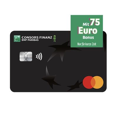 75€ Startguthaben bei Consors Finanz Mastercard Kreditkarte ohne Jahresgebühr