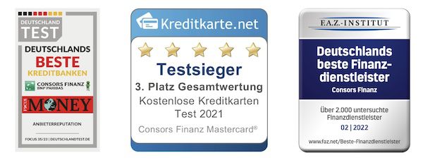 75€ Startguthaben bei Consors Finanz Mastercard Kreditkarte ohne Jahresgebühr