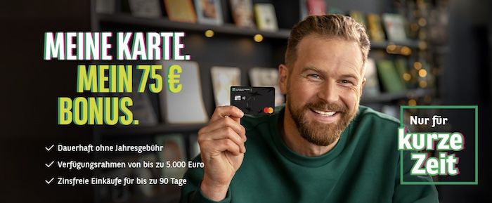 75€ Startguthaben bei Consors Finanz Mastercard Kreditkarte ohne Jahresgebühr