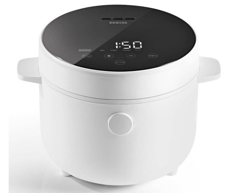 N8WERK Digitaler Reiskocher   Dampfgarer 2 Liter für 39,99€ (statt 50€)