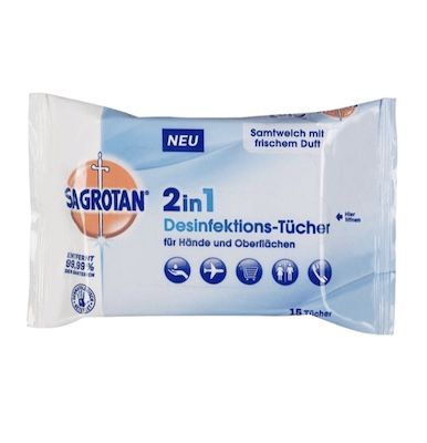 🦠 120er Pack Sagrotan 2in1-Desinfektionstücher für 11,89€ (statt 16€)