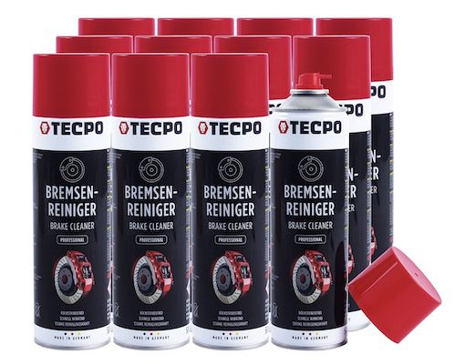 12x TECPO Brem­sen­rei­ni­ger Uni­ver­salrei­ni­ger je 500 ml für 23,31€ (statt 29€)