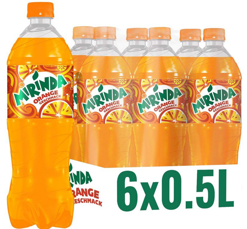 6x Mirinda Orange Classic Limonade je 0,5l für 3,56€ (statt 9€) inkl. Pfand!