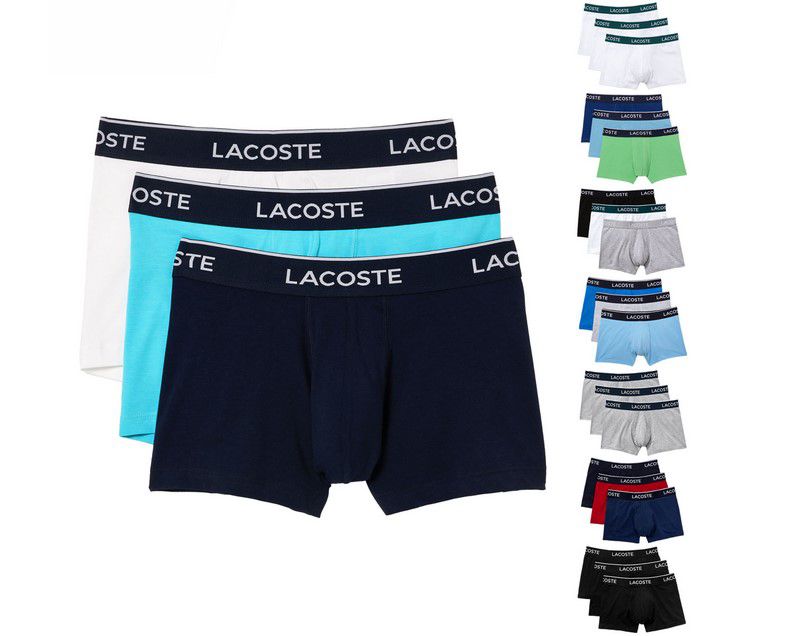 3er Pack LACOSTE Anse Herren Cotton Boxershorts für 29,99€ (statt 34€)