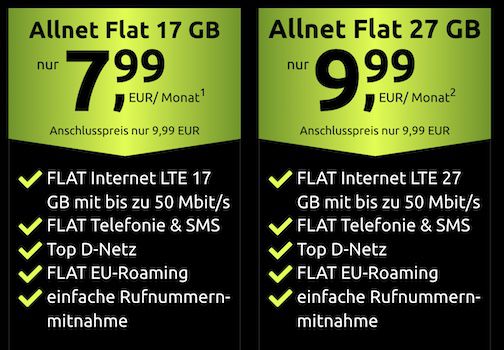 Vodafone Tarife von Crash   z.B. Allnet 27GB für nur 9,99€ mtl.