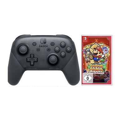 Nintendo Switch Pro Controller + Paper Mario für 89,99€ (statt 107€)