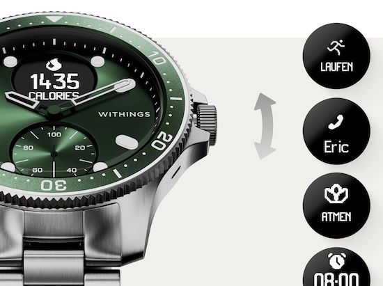 ⌚️ Withings ScanWatch   Hybrid Smartwatch mit EKG für 370€ (statt 455€)