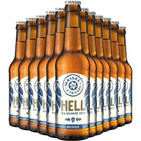 12er Pack Maisel & Friends Hell Lager Craft Bier, 0,33L für 18,99€ (statt 23€)