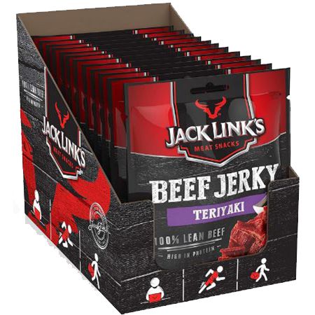 12er Pack Jack Links Beef Jerky Teriyaki, je 70g ab 39,79€ (statt 54€)