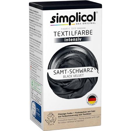 simplicol Textilfarbe intensiv, Samt Schwarz 1818 ab 7,08€ (statt 10€)