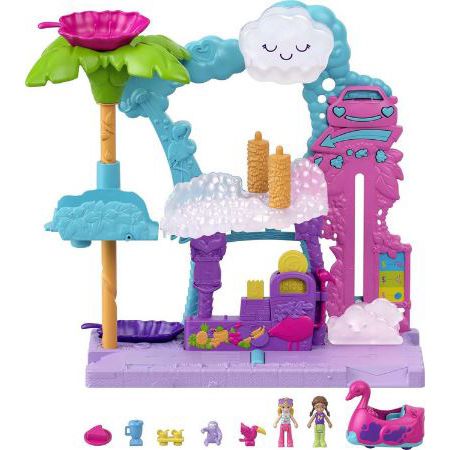 Polly Pocket Pollyville Flamingo Spaß Auto Waschanlage für 13,77€ (statt 30€)