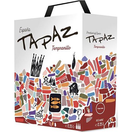 2,25 Liter Tapaz Tempranillo Rotwein in Bag in Box ab 6,11€ (statt 8€)