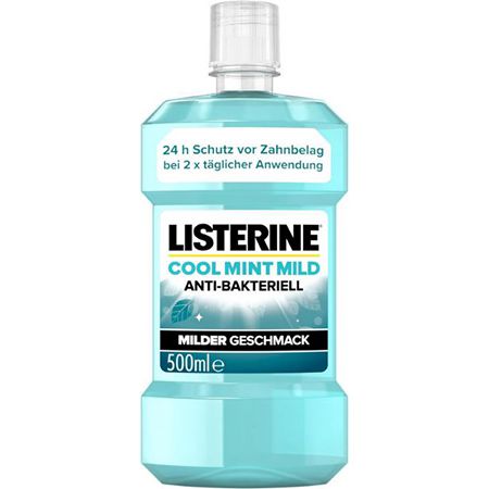 Listerine Cool Mint Mild antibakterielle Mundspülung, 500ml ab 2,84€