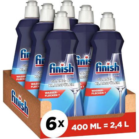 6er Pack Finish Glanz  und Klarspüler, 400 ml ab 5,94€ (statt 8€)