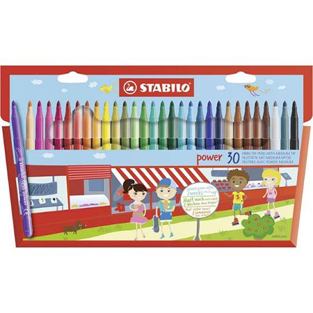 30er Pack Stabilo Power Filzstifte in versch. Farben für 8,64€ (statt 11€)