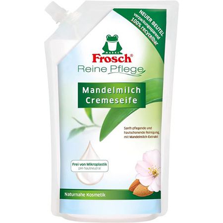 6er Pack Frosch Reine Pflege Mandelmilch Cremeseife, je 500ml ab 11,12€ (statt 15€)