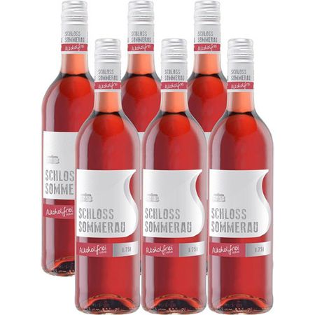 6er Pack Schloss Sommerau Alkohofreier Roséwein, 0,75L ab 15,74€ (statt 21€)