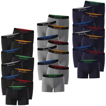 10er Pack Benetton Boxershorts für je 29,99€ + GRATIS Kofferraumtasche (statt 50€)