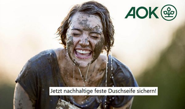 Lokal: Gratis feste Duschseife bei der AOK Bayern