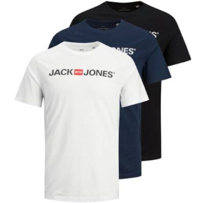 3er Jack & Jones CORP LOGO TEE Shirts ab 23,19€ (statt 34€)