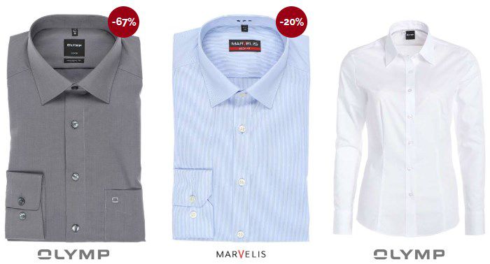 Hemden.de: Bis 25% Extra Rabatt auf über 5.360 Artikel im Sale (Marvelis, Olymp u.v.m.)