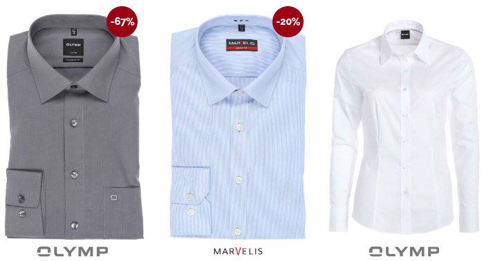 👔 Hemden.de: Bis 25% Extra Rabatt auf Sale (Marvelis, Olymp, Eterna, u.v.m.)