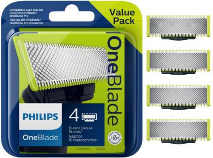 4 Philips Philips OneBlade QP240/50 Ersatzklingen ab 29,99€ (statt 40€)