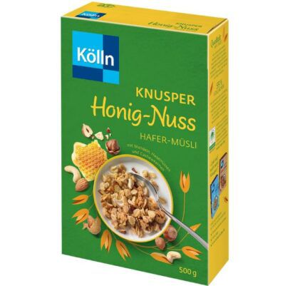 Kölln Müsli Knusper Honig Nuss 7 x 500g ab 19,88 (statt 26€)