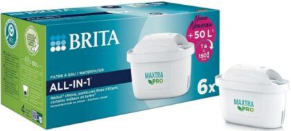 6er Pack BRITA Wasserfilter Kartusche MAXTRA PRO All in 1 ab 29,44€ (statt 34€)