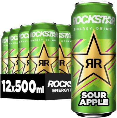 🍏 12x Rockstar Energy Drink Sour Apple ab 9,89€ (statt 18€)