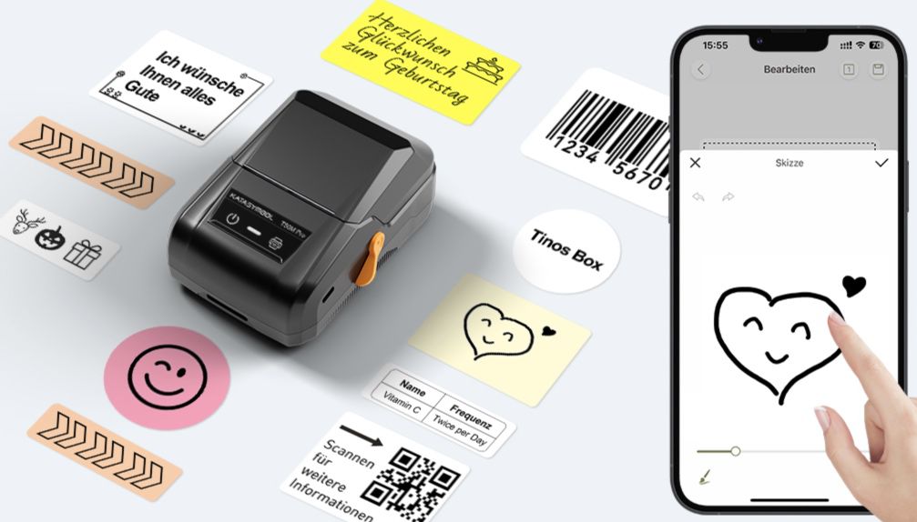 T50MPro BT Etikettendrucker mit App Anbindung für 22,99€ (statt 46€)