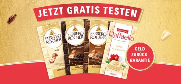 Ferrero Rocher Tafel gratis ausprobieren   ab 19.02.