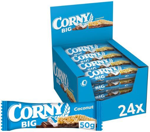 24er Pack Corny BIG Cocos Müsliriegel, 24x50g ab 12,48€ (statt 17€)