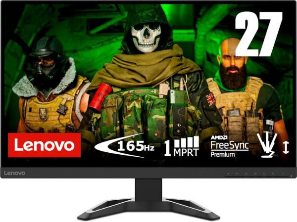 Lenovo G27 37   27 Full HD Gaming Monitor mit 165Hz, 1ms für 139,99€ (statt 170€)