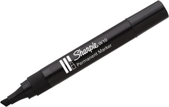 12er Box Sharpie W10 Permanentmarker mit Keilspitze ab 7,50€ (statt 10€)