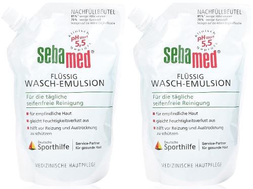 2er Pack Sebamed Flüssig Wasch Emulsion Nachfüllpack, je 400ml für 5,56€ (statt 8€)