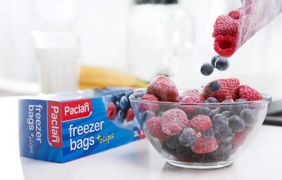30er Pack Paclan Gefrierbeutel mit Clips, 3 Liter ab 0,77€