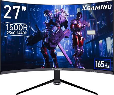 XGaming 27 QHD Curved Gaming Monitor mit 165Hz, 5ms für 162,49€ (statt 250€)