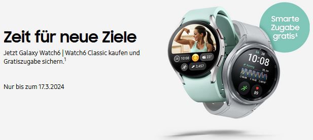 ⌚️ Samsung Galaxy Watch 6 Kaufen & Withings Waage oder Blutdruckgerät GRATIS dazu