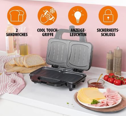 Tristar SA 3060 Sandwich Maker mit 900W für 22,99€ (statt 35€)