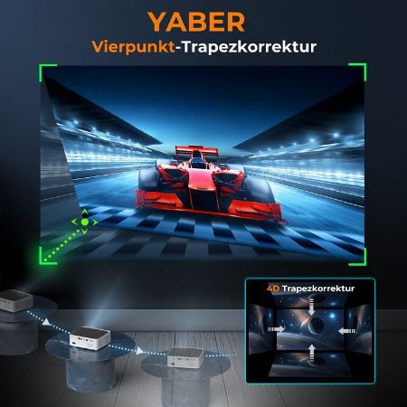 YABER V6 WiFi & Bluetooth Full HD Beamer für 129,49€ (statt 270€)